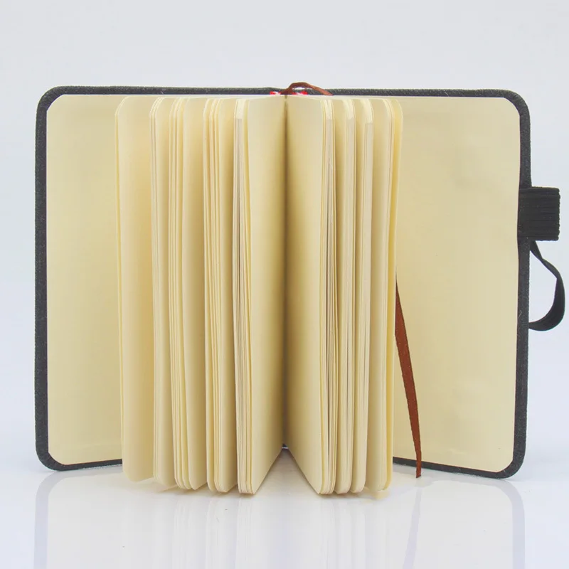 Cuaderno A7 recargable de lino con bloc de notas - imagen 4
