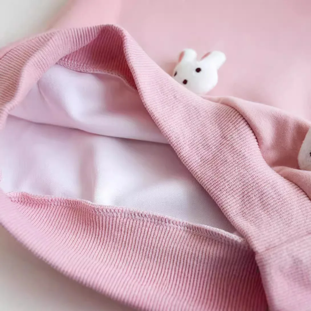 Sudadera de conejito para niña – Manga larga suave para primavera y otoño - imagen 5