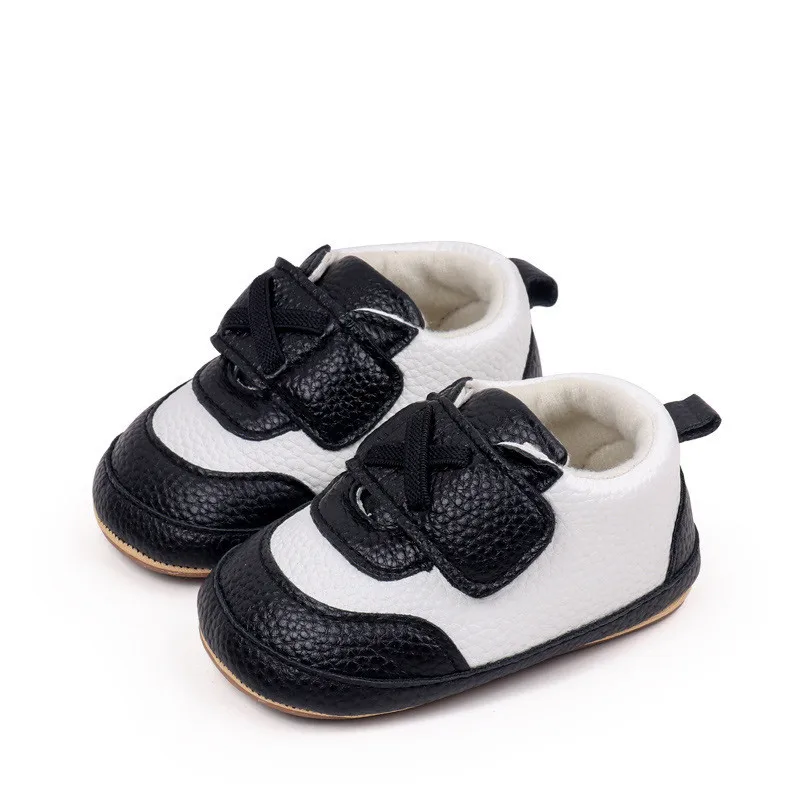 Zapatos primeros pasos bebé cuero sintético suela antideslizante - imagen 3