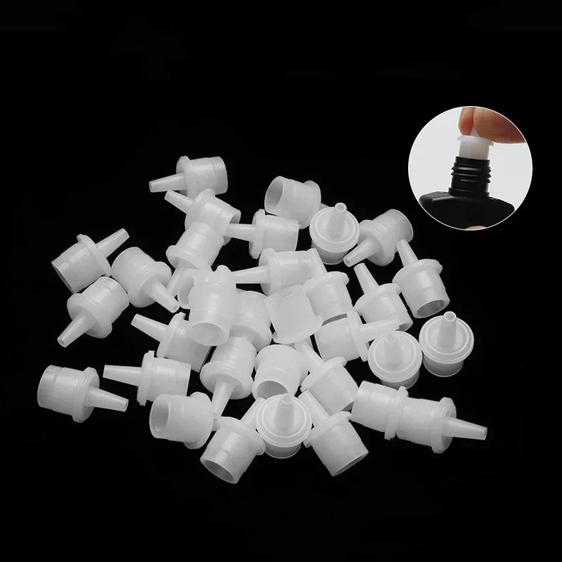 Herramientas de extensión individuales de pegamento, 20 piezas, tapón de botella de pestañas postizas, boquilla de taza adhesiva, tapón de soporte adhesivo - imagen 3