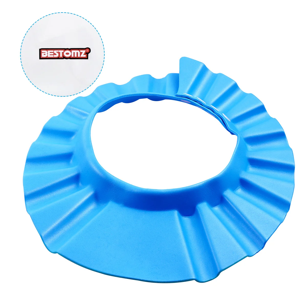 Gorro de baño para niños Gorro de ducha ajustable para bebé 80 ° C material elástico suave de secado rápido ligero resistente al calor para el ojo - imagen 2