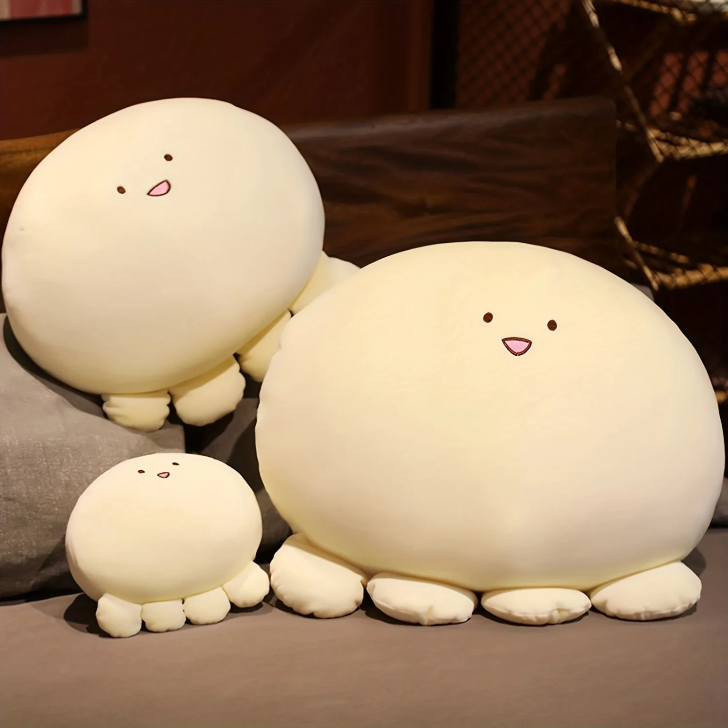 Almohada de pulpo de peluche reconfortante, peluches de animales de peluche, lindo juguete de peluche de pulpo, muñeco de bola suave, juguete de peluche, regalos para niños y niñas