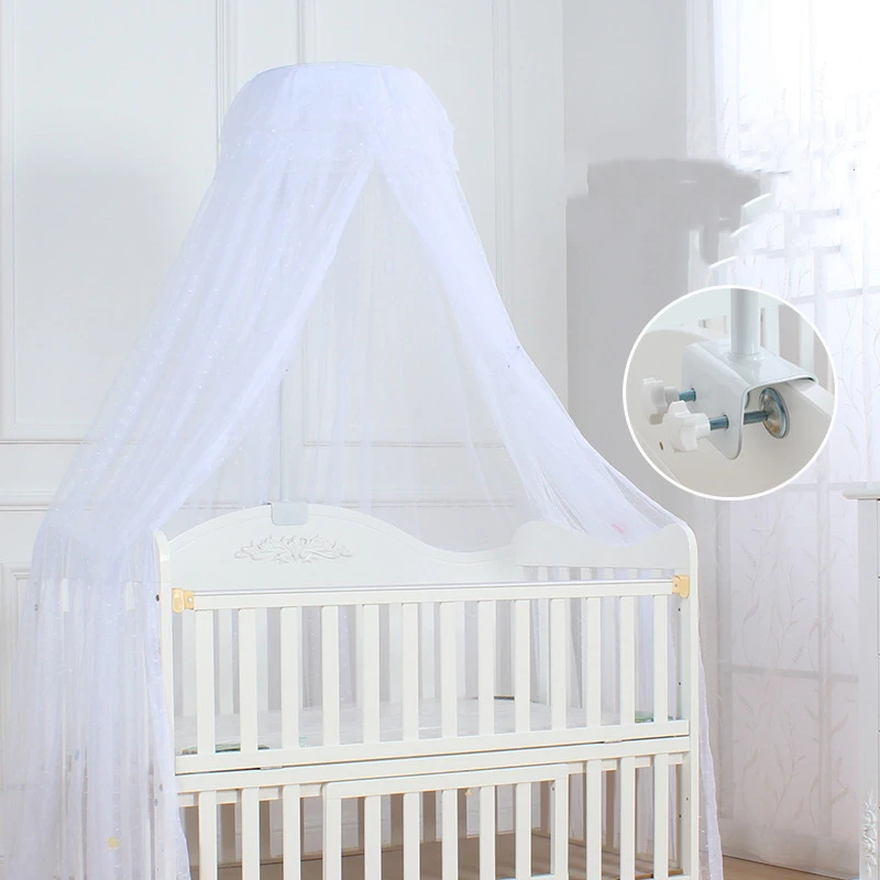 Mosquitera Universal tipo Clip para cuna, decoración para habitación de niños, mosquitera de palacio con cúpula, malla cifrada, gran espacio, mosquitera para bebé - imagen 2