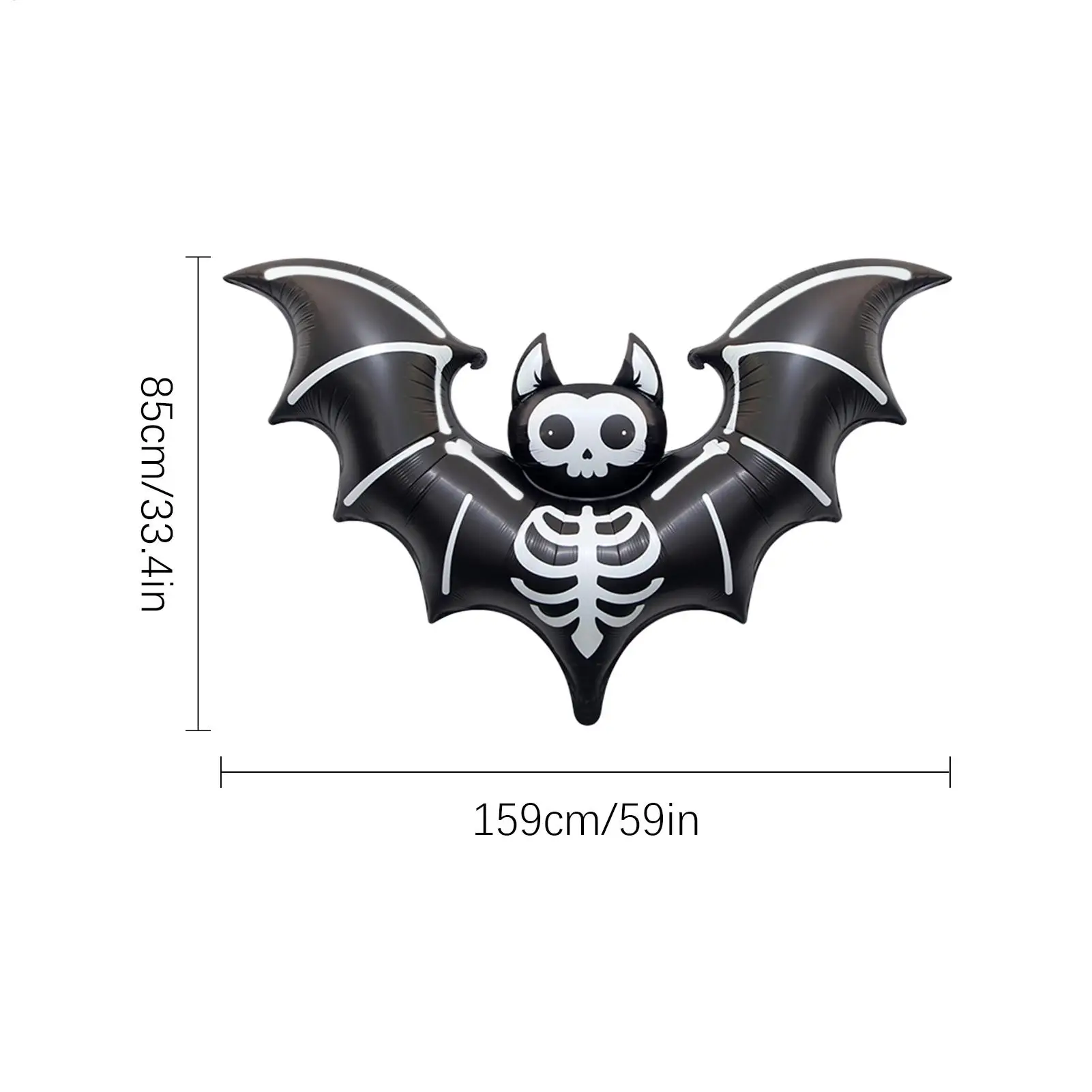 Globos de murciélago negro para Halloween – Espeluznantes en fiestas - imagen 3