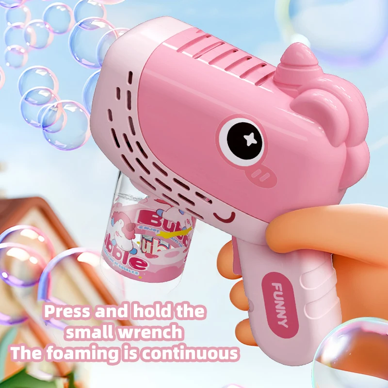 Burbuja de mano de ballena, soplador de burbujas de pistola completamente automático, juguetes de verano, juguetes imprescindibles para interiores y exteriores, fiesta de cumpleaños, Pascua - imagen 3