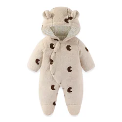 Mono térmico de invierno con capucha para bebé