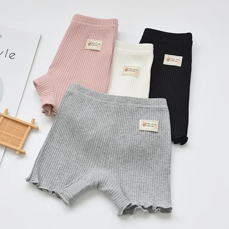 Pantalones cortos de algodón para niñas con lazo - imagen 2