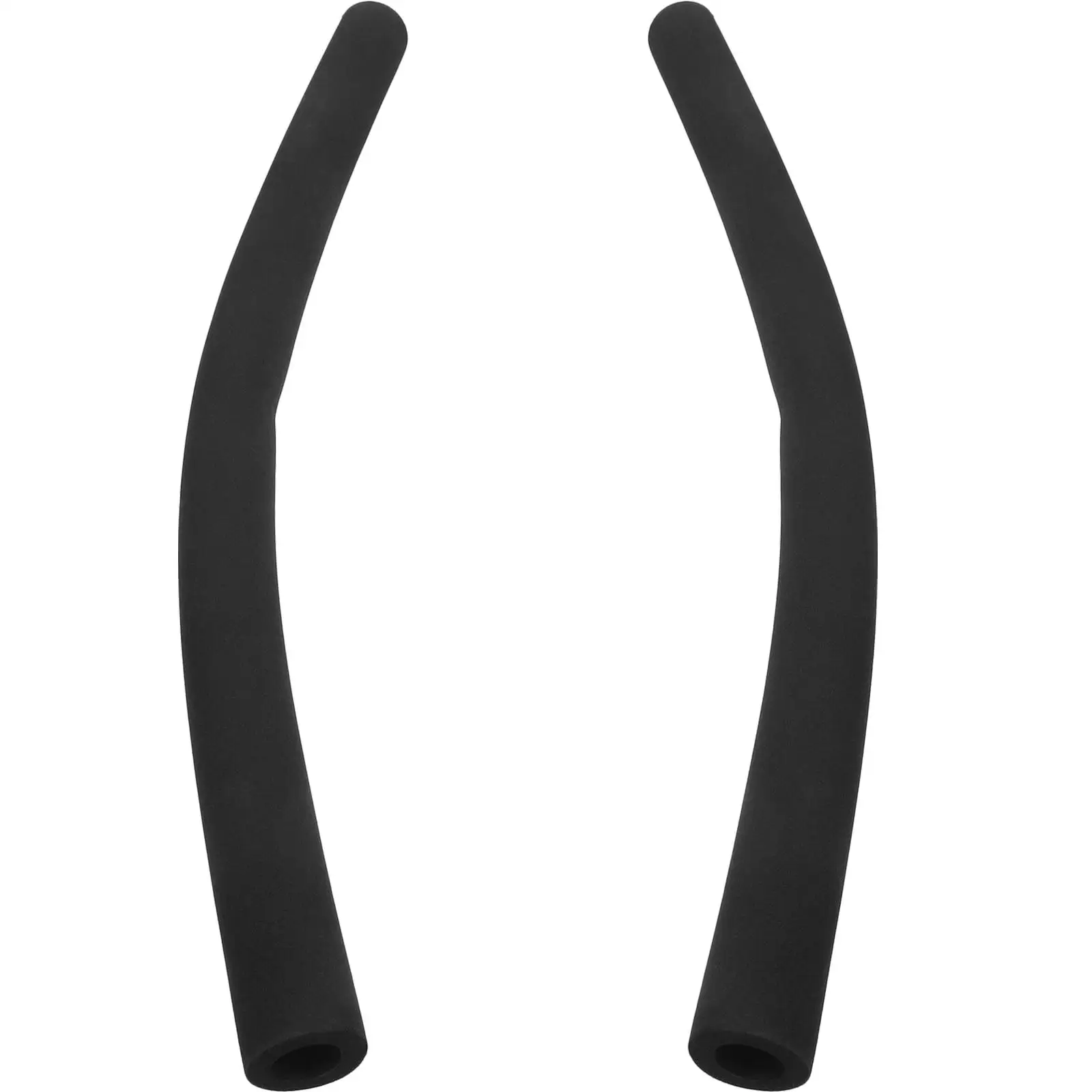 Cubierta de mango de cochecito de bebé, Material de esponja, funda de agarre para reposabrazos de cochecito, reemplazo Universal de espuma negra, 2 uds. - imagen 2