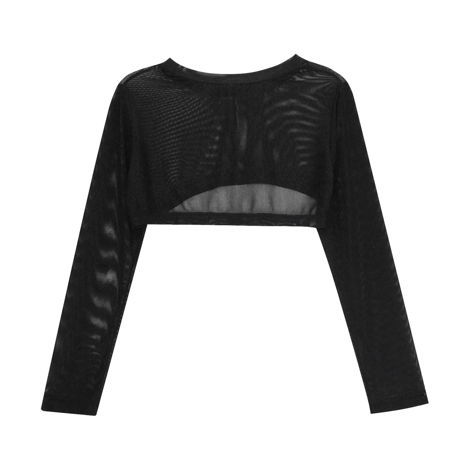 Tops de natación para niños y niñas, traje de baño de malla, Top corto de manga larga, protección solar, Playero - imagen 5