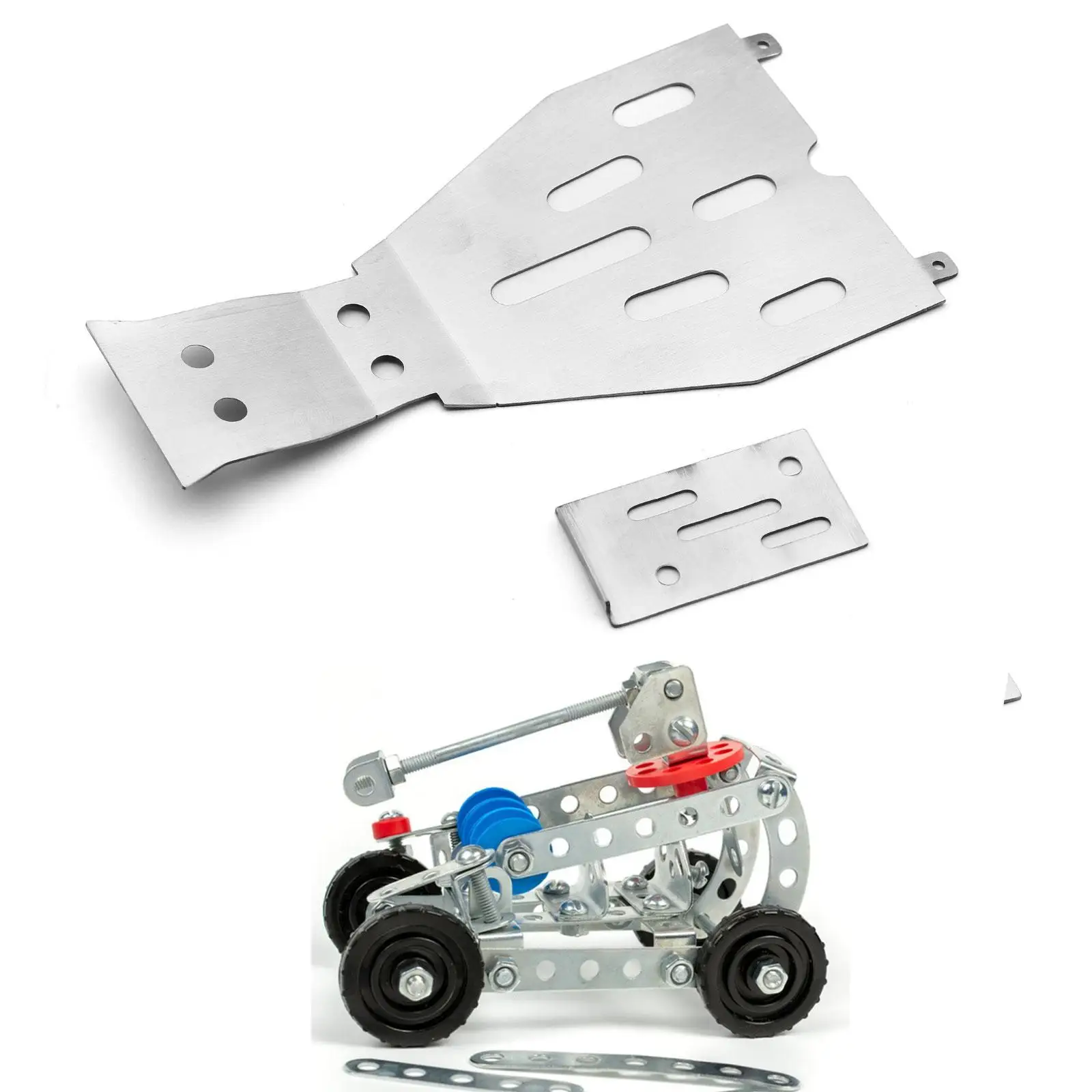 1/10 RC Chassis Plate Sturdy Durable Replacement Chassis Guard Chassis Plate Spare Parts for F-150 RC Truck Parts Accessory