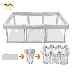 PANGDUBE Parque infantil plegable fácil para juegos de bebés Parque infantil interior y exterior para niños Valla de actividades para bebés Parque infantil para niños