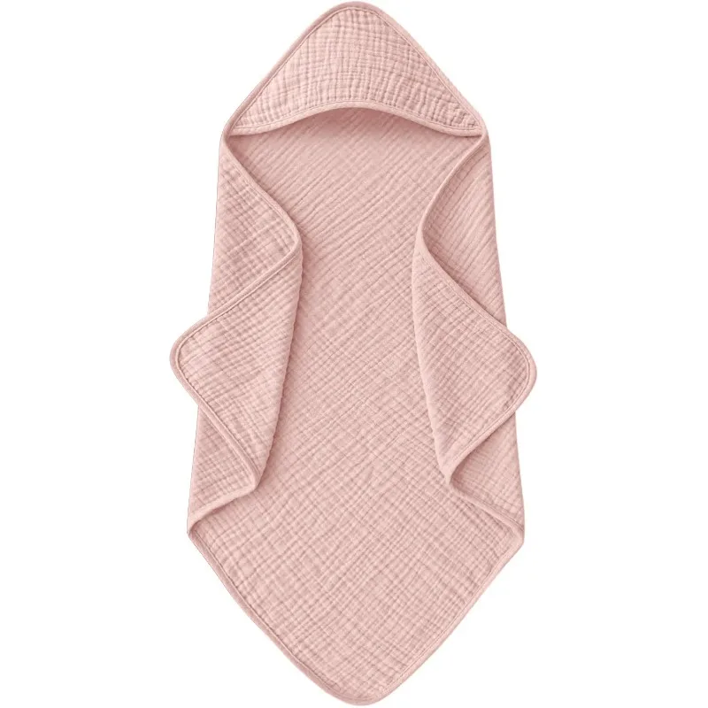 Toalla de bebé con capucha 100% algodón suave súper absorbente envoltura de baño manta Poncho para recién nacido manta transpirable - imagen 5