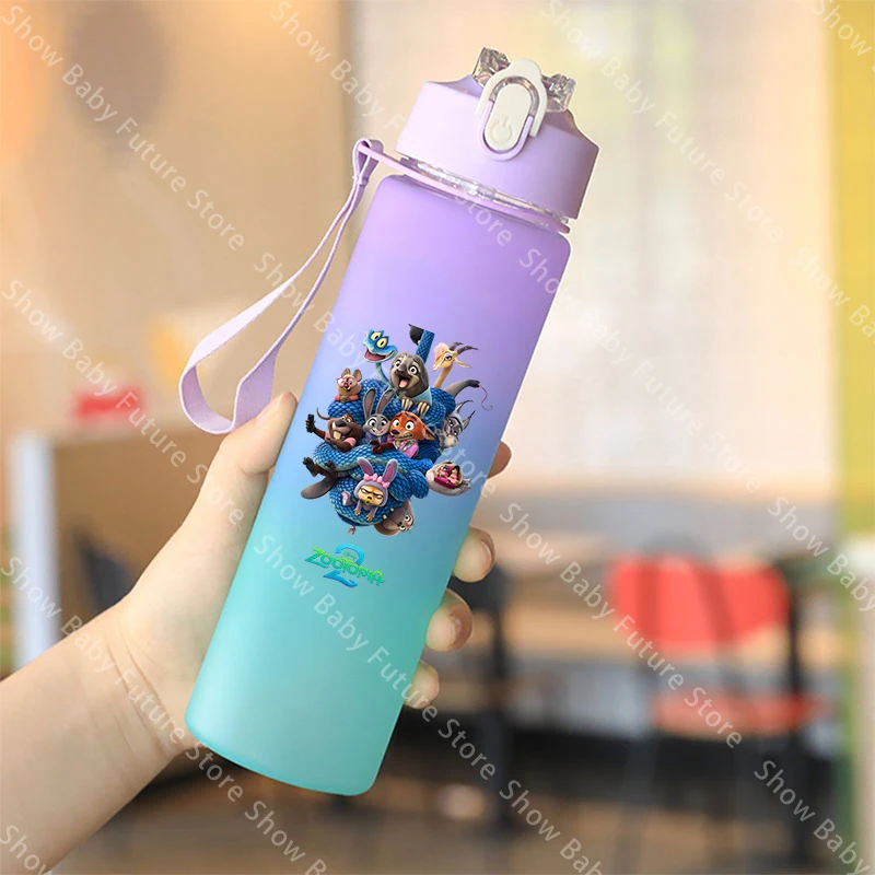 Botella de agua de 750ML Zootopia 2 Disney Judy Nick, botella de agua para niños y niñas, taza de agua deportiva portátil para beber de dibujos animados, regalos de cumpleaños - imagen 5