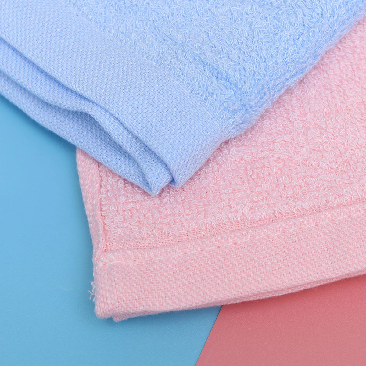 Toallita para bebé de fibra de bambú, babero de muselina suave absorbente de secado rápido, pañuelo para recién nacido, rosa, amarillo, verde, azul y blanco, 5 uds. - imagen 5