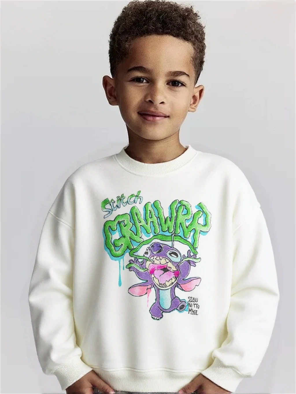 Tops de dibujos animados Sudadera con capucha completamente estampada Nuevo diseño Sudaderas de manga larga Ropa de primavera/otoño Moda de bebé Lindo para niños y niñas - imagen 3
