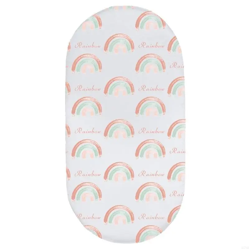 Sábana ajustable para cuna bebé D7YD, funda colchón para cama cuna extraíble, apta para lavar a máquina