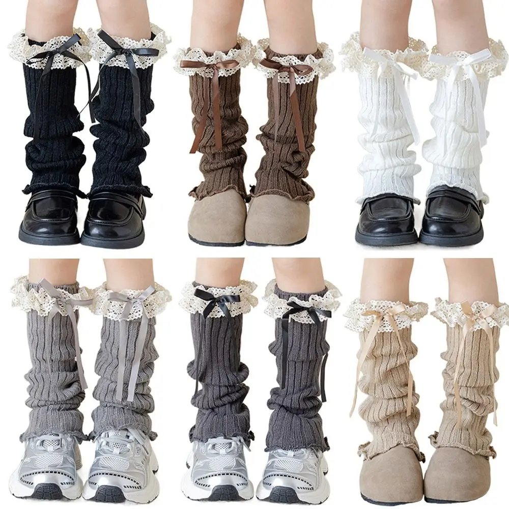 Calentadores de piernas con encaje para bebé - Estilo coreano Lolita - imagen 3