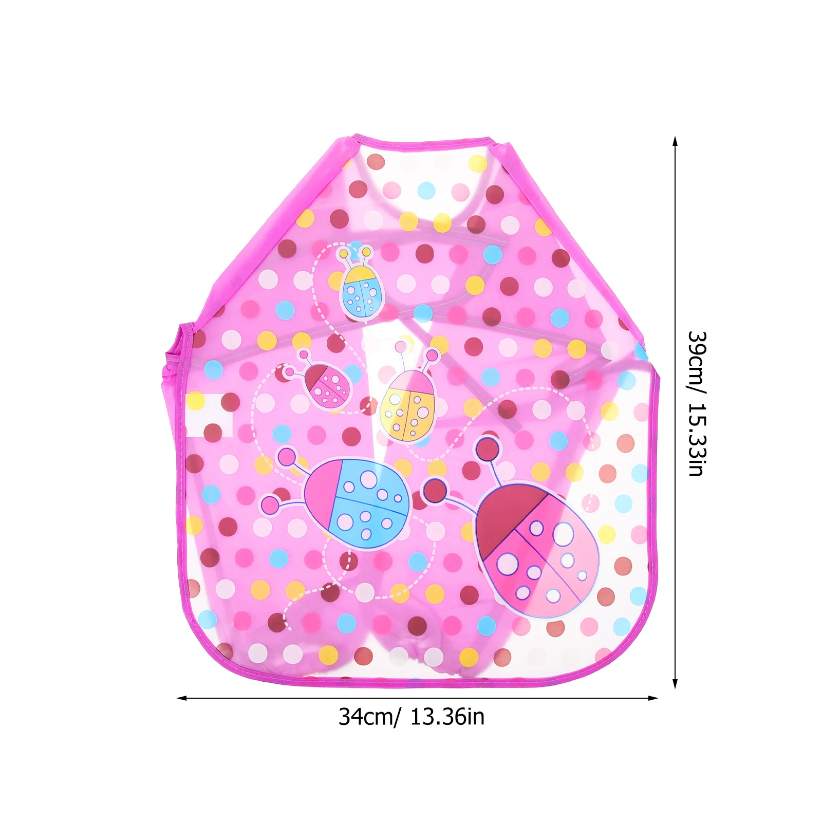 Delantal impermeable para niños para pintar manualidades bata de poliéster ajustable mantiene la ropa limpia actividad artística para niños babero portátil - imagen 5