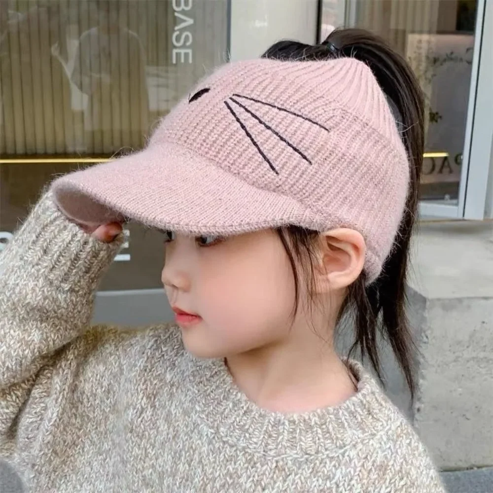 Gorro invernal con orejas de gato para niños – Tela elástica - imagen 3