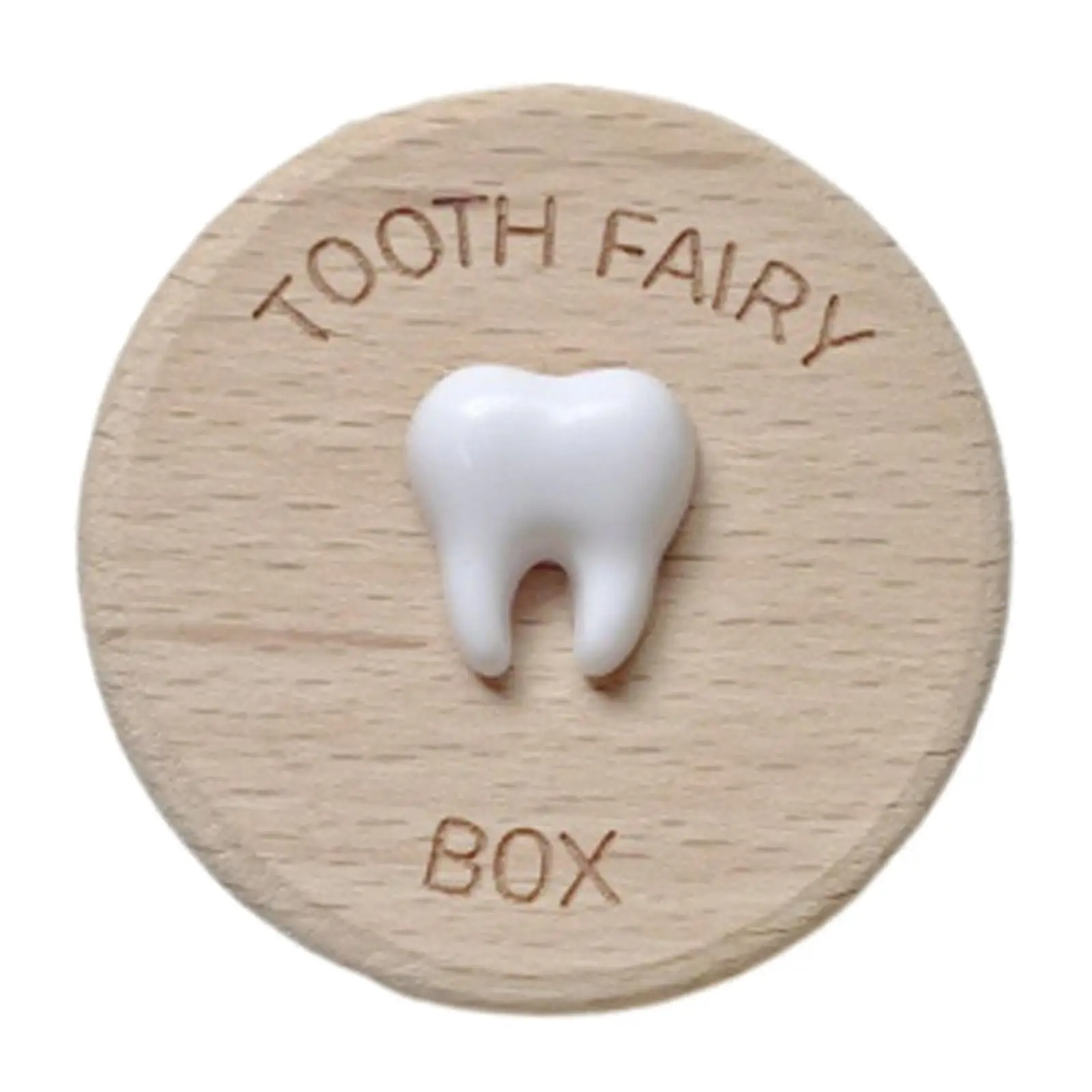 Wooden Tooth Storage Box Portable Lost Tooth Storage Multipurpose Fetal Hair First Collection Memorial Box for Baby Shower Baby