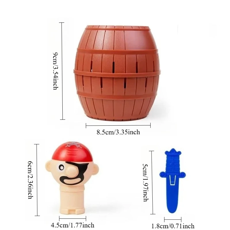 Juguetes interactivos para padres e hijos, divertidos juguetes de cubo pirata, tablero de juego de pirata para saltar con espada - imagen 3