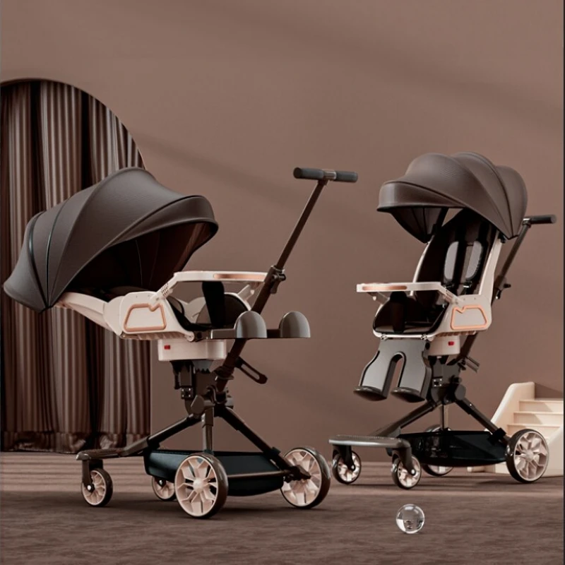 Cochecito de viaje reversible y plegable – 4 ruedas