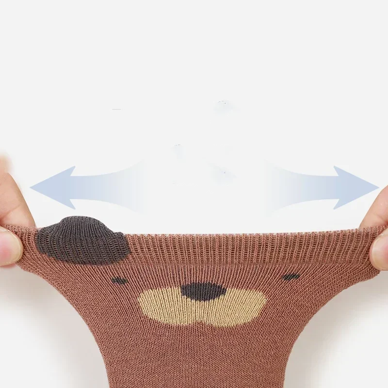 Nuevo calcetín cálido de otoño para recién nacido para niño y niña, calcetín antideslizante para interior de dibujos animados, calcetín grueso para primeros pasos para invierno - imagen 3