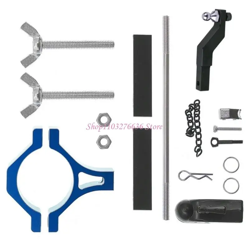 R6FD Conector remolque metal resistencia Herramienta accesorio vehículo Instalación gratuita - imagen 4