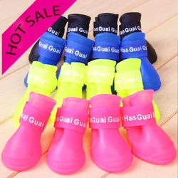 Zapatos impermeables para perros - Botas de lluvia de silicona suave