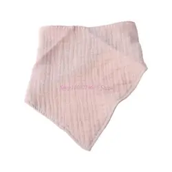 R6FD Babero triangular de algodón absorbente y transpirable para bebé
