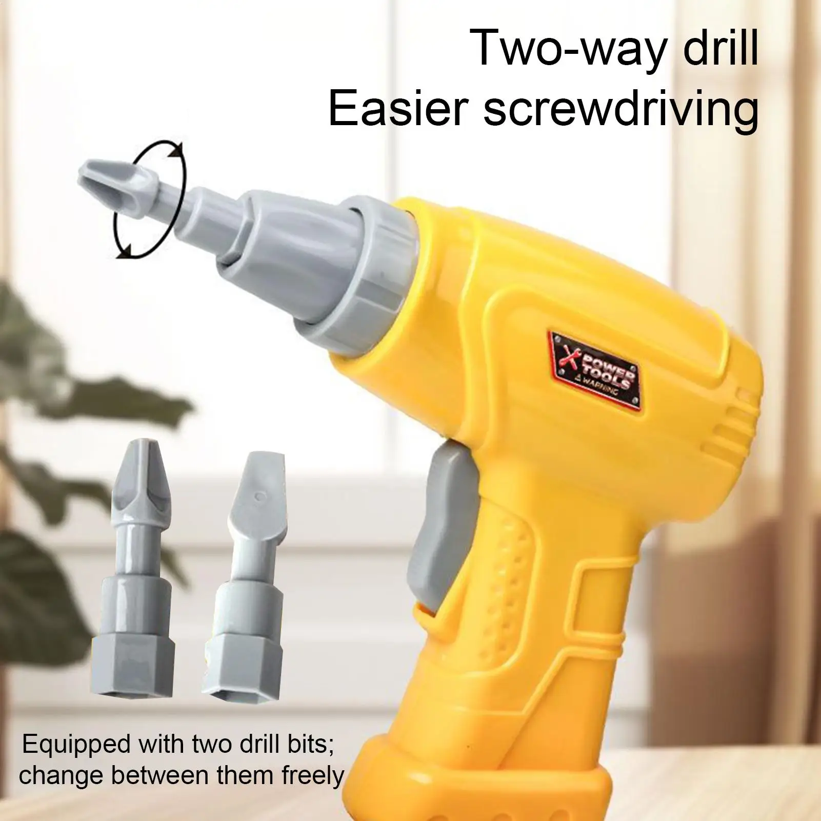 Juguete taladro juguetes caja de herramientas juego de aprendizaje educativo para niños pequeños construcción Navidad cumpleaños taller mesa fiesta - imagen 3