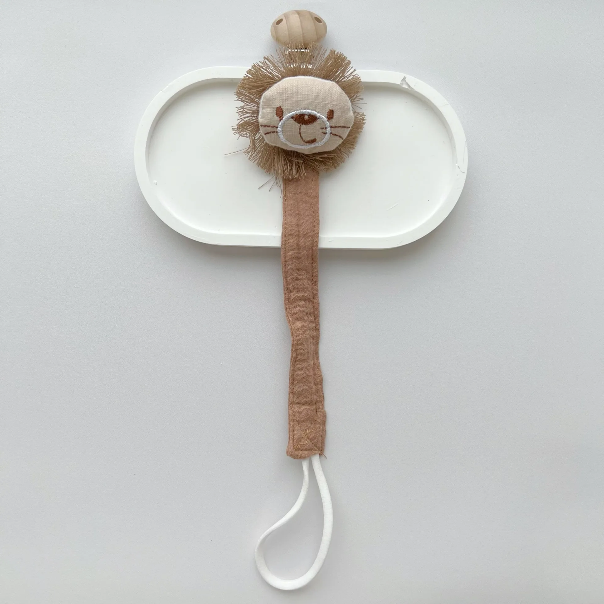 Clips de cadena para chupete de bebé de dibujos animados, soportes de cadena anticaída, Clips de dentición de animales Kawaii, juguetes mordedores, correa para chupete - imagen 3