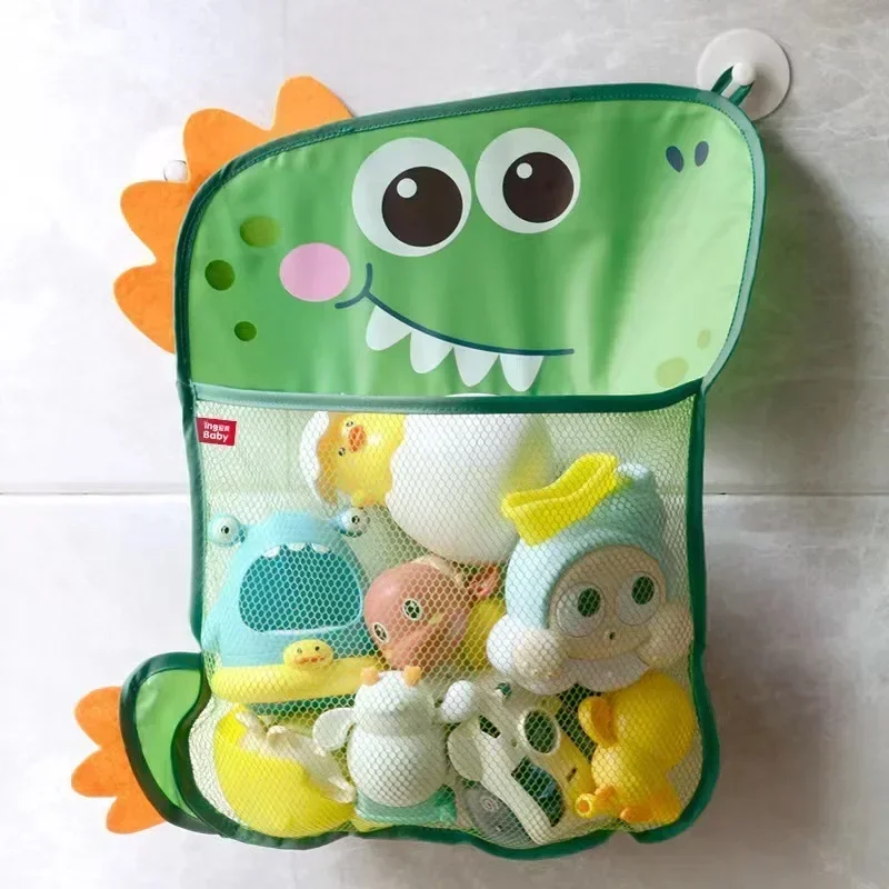 Organizador de baño con ventosa para niños – Bolsa de malla
