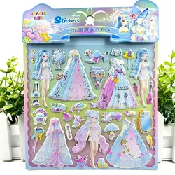 Pegatinas 3D Princesas para Vestir – Juguete Educativo DIY