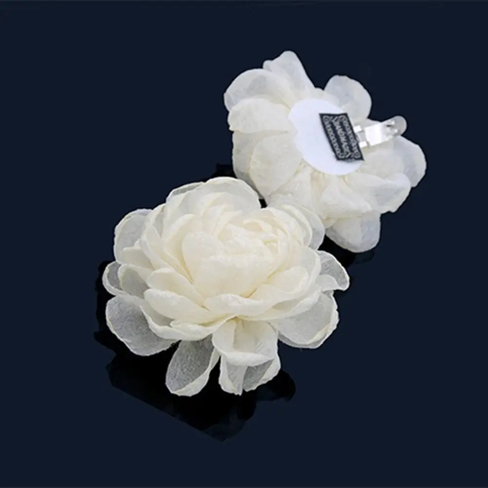 2 uds flor novia tacón alto encanto hebilla Clips brillantes decoraciones de zapatos Clip arco cinta abrazadera - imagen 3