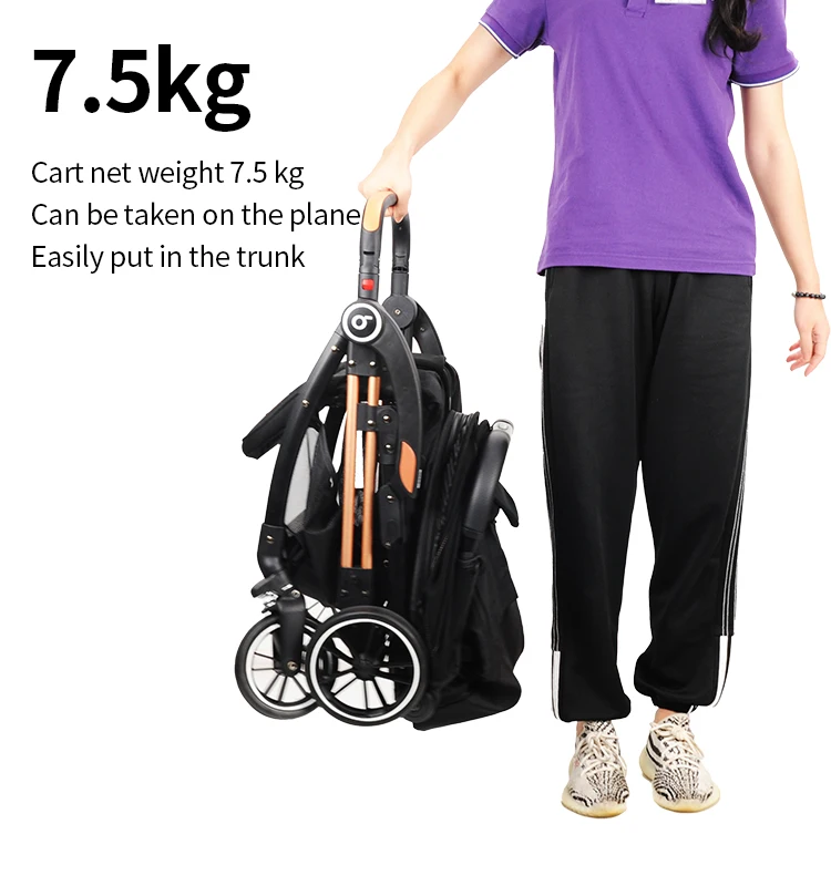 Promoción de lujo de alto paisaje cochecito de bebé Baobaohao cochecito de bebé plegable automático cochecito de bebé 3 en 1 cochecitos Baobaohao - imagen 5