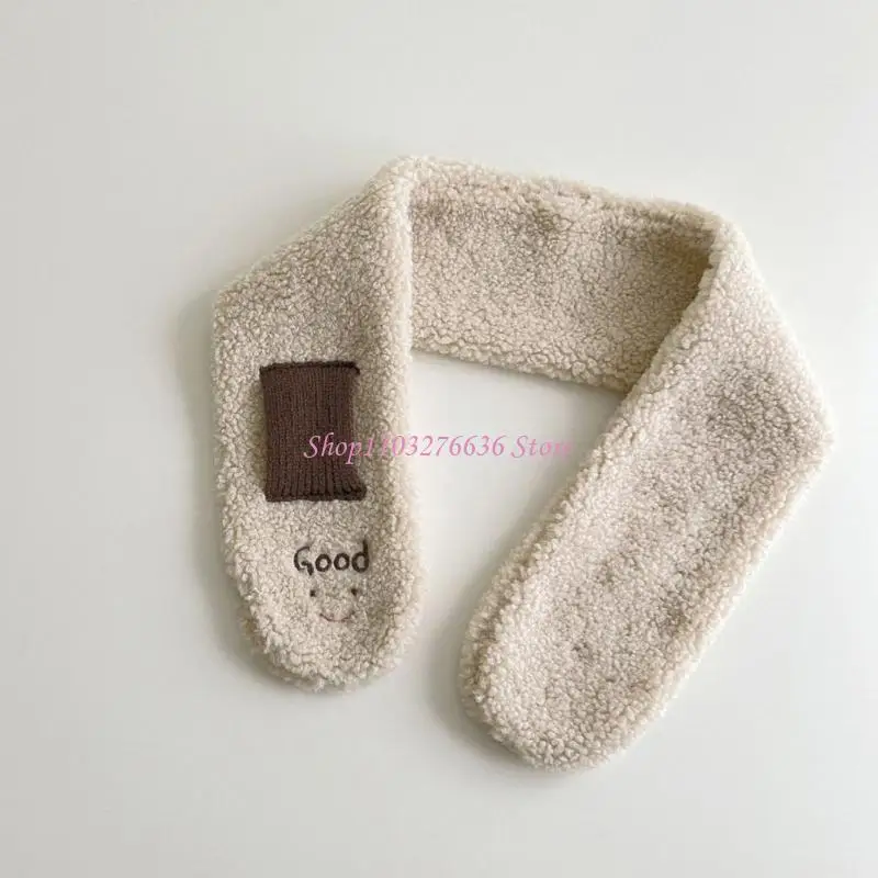 Conjunto de bufanda y guantes para bebé, conjunto de bufanda y guantes de lana de cordero cálidos y modernos para niño y niña, bufanda cómoda para bebé - imagen 4