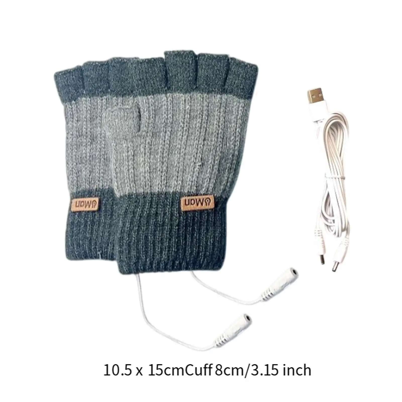 Guantes térmicos infantiles sin dedos - Calefacción USB para el frío - imagen 5