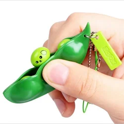 Juguete antiestrés de frijol para niños – llavero multifuncional