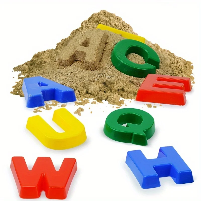 Molde de playa con letras ABC - Juguete educativo Montessori