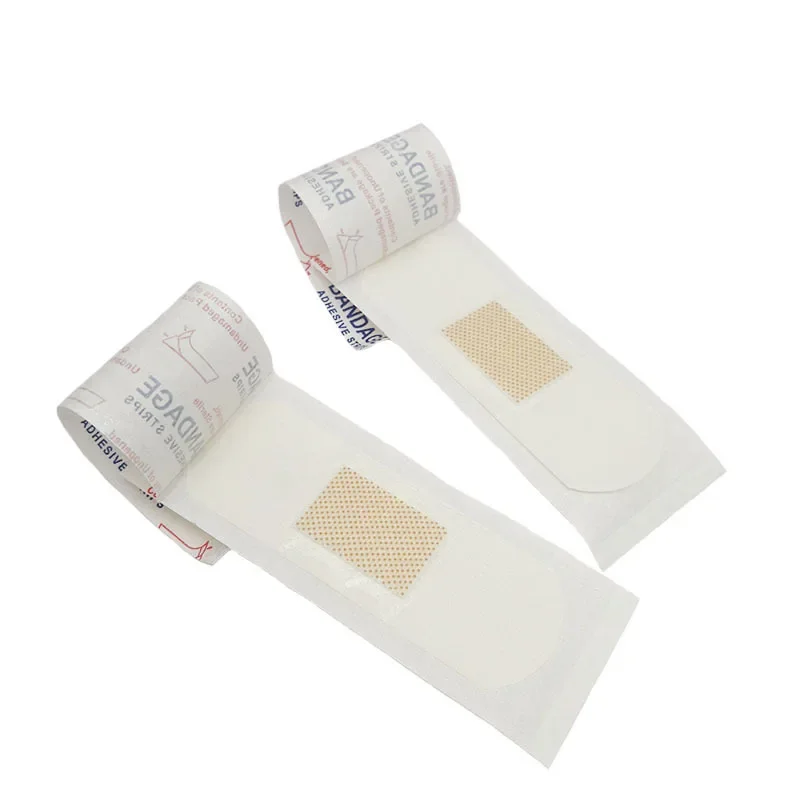 50 unids/set tirita transparente vendaje para heridas parche para tiras de primeros auxilios vendajes adhesivos de yeso elástico cinta Woundplast - imagen 4