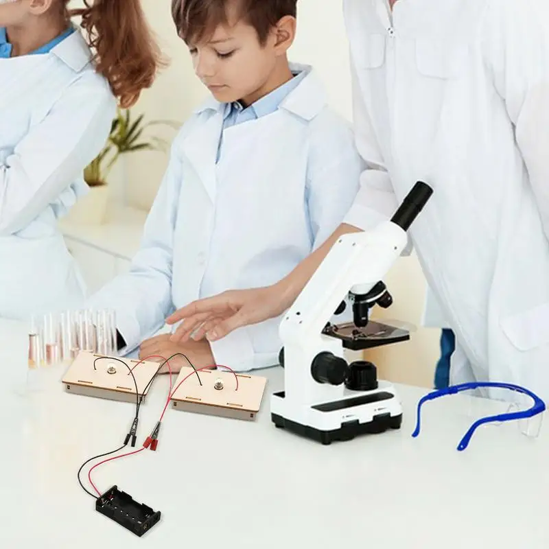 Kit de circuito de aprendizaje de laboratorio de ciencia física, Kit de electricidad para niños, circuitos de construcción educativos, juguetes de aprendizaje de ciencia física para - imagen 2