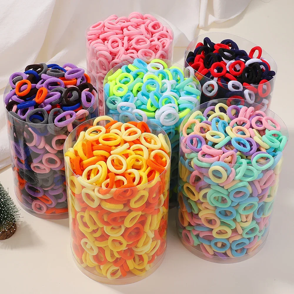 Coleteros elásticos para el pelo de niñas – Para sujetar, colores vivos - imagen 3