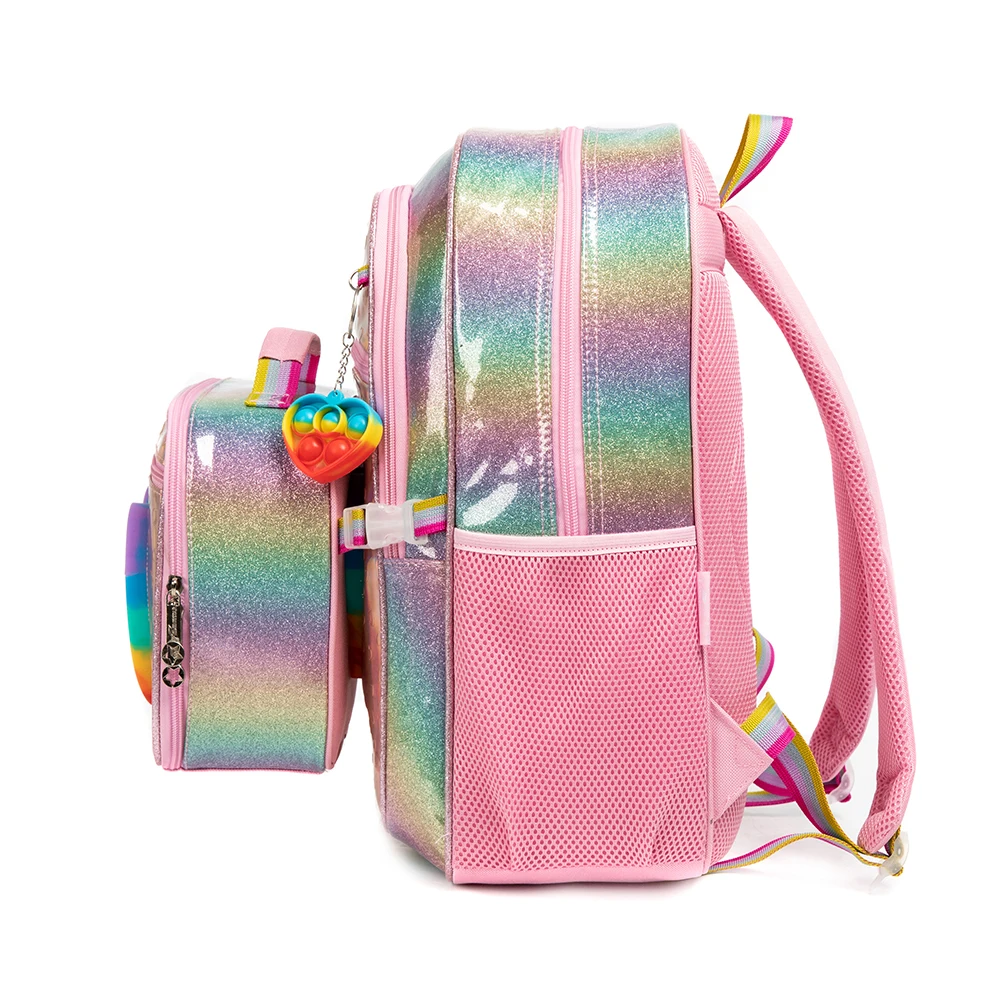 Mochilas escolares para niñas – Set con lonchera y estuche - imagen 3