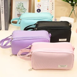 Estuche portalápices Kawaii multitono para niños