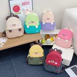 Mochila guardería bebé de nylon con osito – Almacenamiento versátil