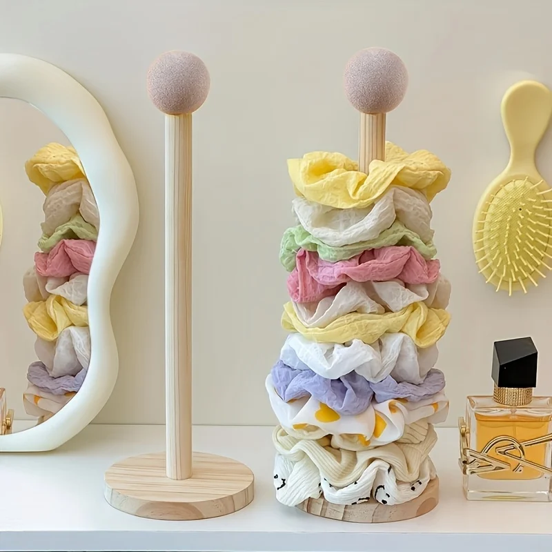 Organizador de pelo infantil multicapa de madera para gomas y clips - imagen 5