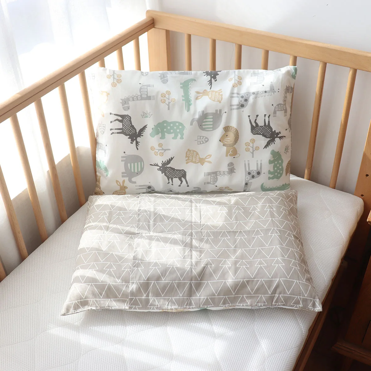 Fundas y almohadas para bebés de 30x50cm, fundas de almohadas con patrón de dibujos animados para niños, funda de almohada de algodón, núcleo de almohada para niñas y niños - imagen 5