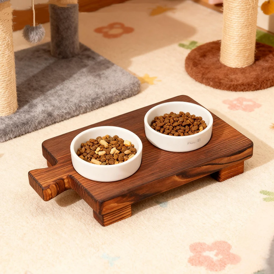 Soporte de jabón de Pedestal de madera para baño, cocina, bandeja de jabonera elevadora de madera para decoración de mostrador, soporte de exhibición de plantas de vela rústica - imagen 2