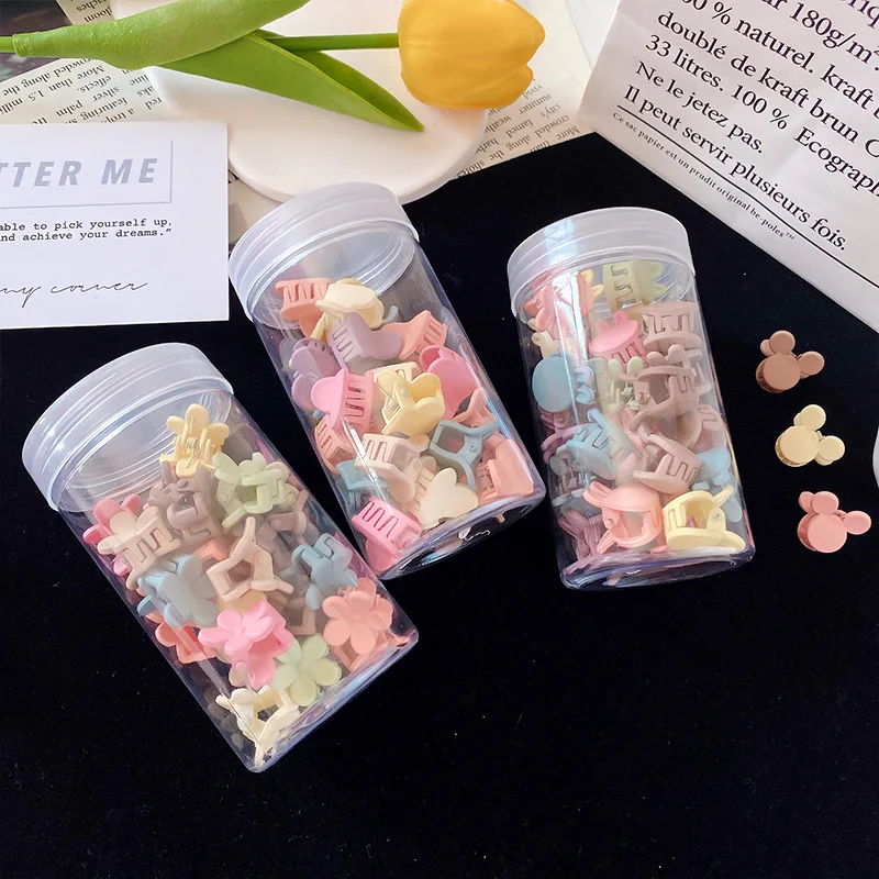 10/50 Uds. Pinzas pequeñas y bonitas para el pelo para niñas, horquilla colorida para bebés, accesorios para el cabello con forma de estrella y corona de flores de conejo de dibujos animados - imagen 3